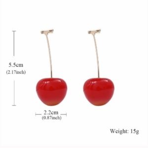 Tequila Sunrise Ombre Cherry Drop Earrings
